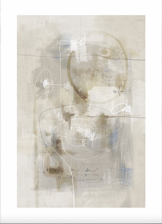 Beige Impression No1 Poster 30x40cm