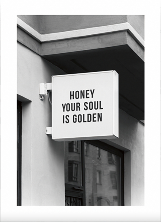 Golden Soul Sign Poster