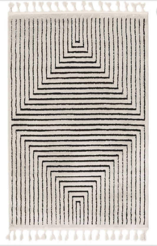 Larache - Cream / Black 160x230cm