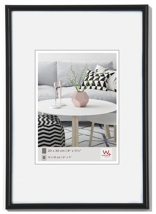 Walther design KB100H Galeria picture frame, 27.50 x 39.5 inch (70 x 100 cm), black