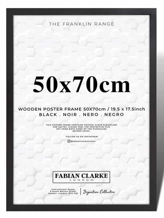 Fabian Clarke London¬Æ Large Black Picture Frame 50x70 Photo Frame 50x70cm for Wall Poster from The Franklin Range
