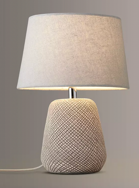 John Lewis Iona Small Table Lamp, Grey