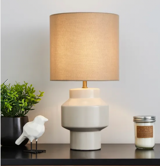 Montreal Table Lamp Sand White