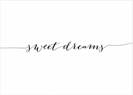 Sweet Dreams Line Poster 