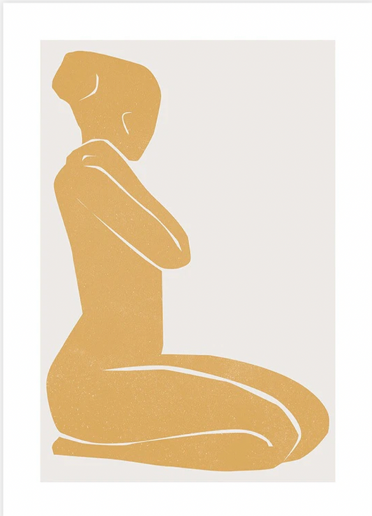 Cadmium Yellow Figure Poster 