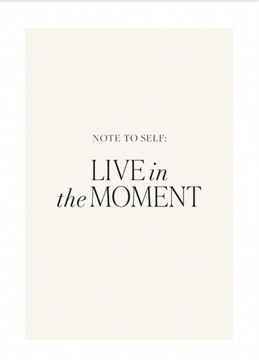 Live in the Moment Poster 