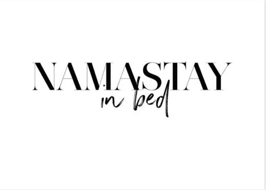 Namastay In Bed Poster 