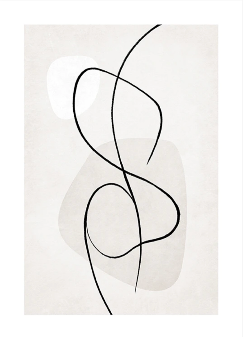 Artful Lines No3 Poster 