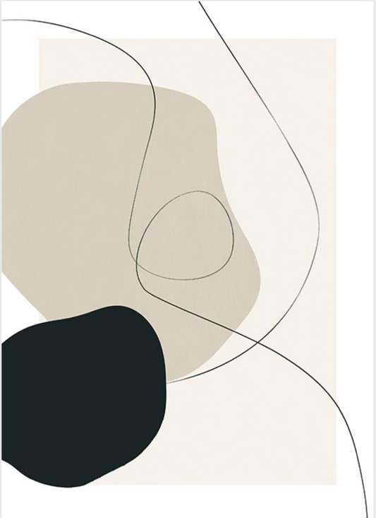 Boho Shapes Poster 