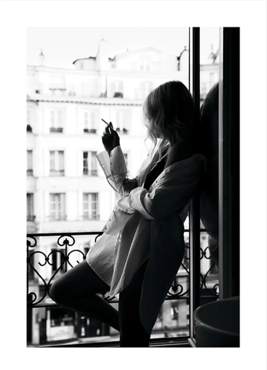 Smoking in Paris Poster 
