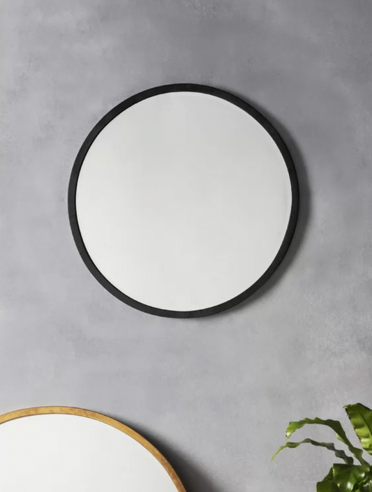 Round Metal Framed Wall Mounted Accent Mirror