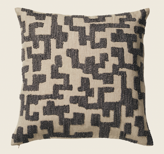 Labirinto Cushion Cover - Gainsborough Grey