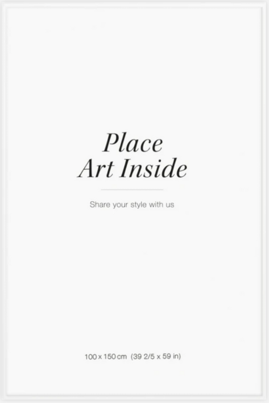 White picture frame (100x150) plexi 