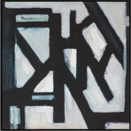 Crossways Abstract Framed Canvas