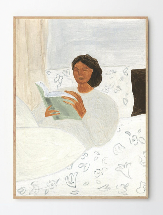 Isabelle Vandeplassche, Morning Read, 50 x 70cm