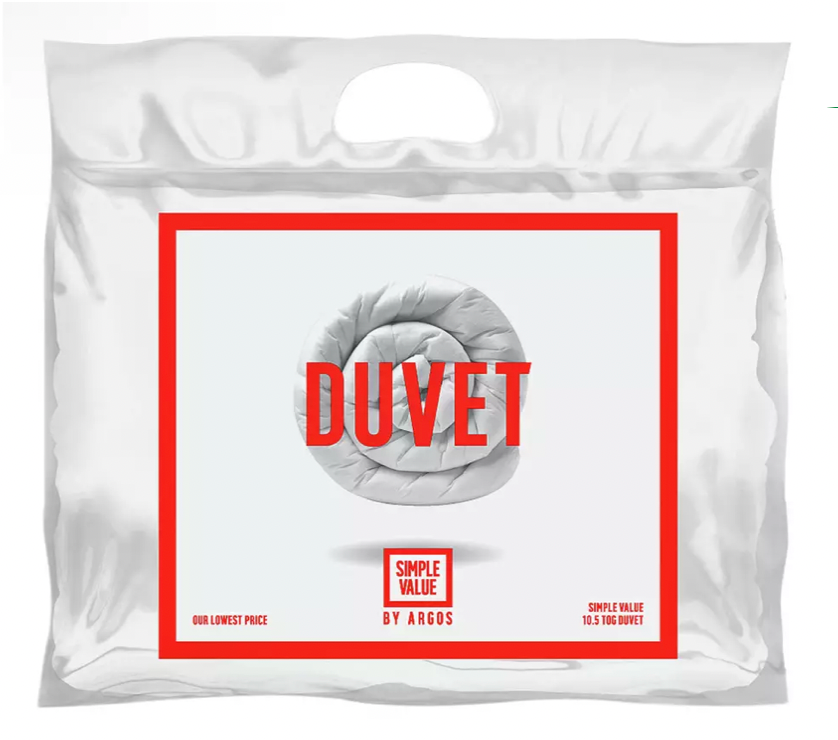 Argos Home Hollowfibre 10.5 Tog Duvet - Kingsize