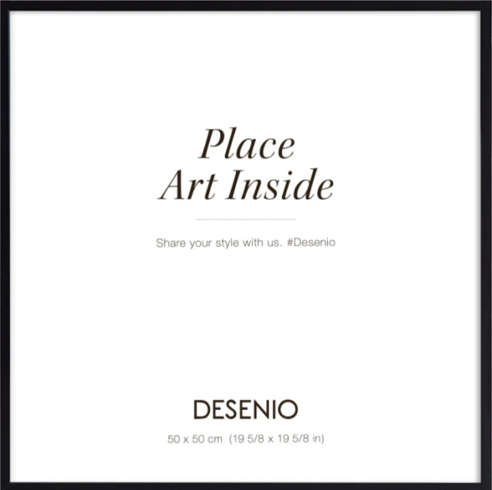 Black picture frame (50x50) plexi 