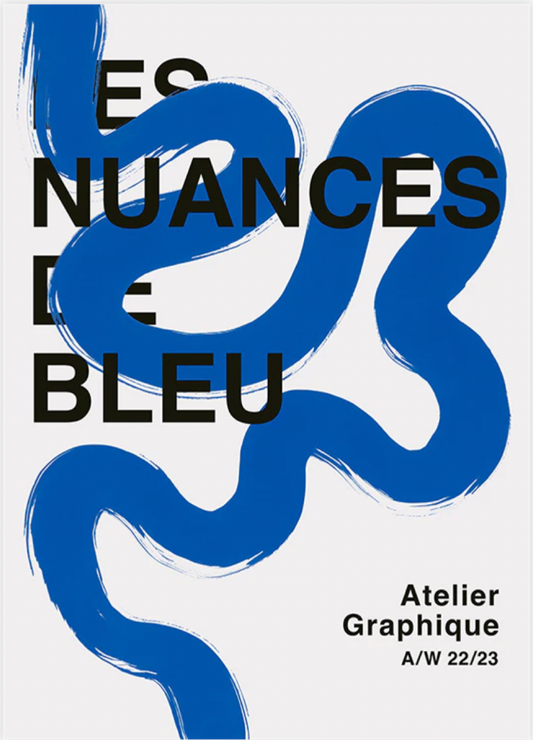 Les Nuances de Bleu Poster 