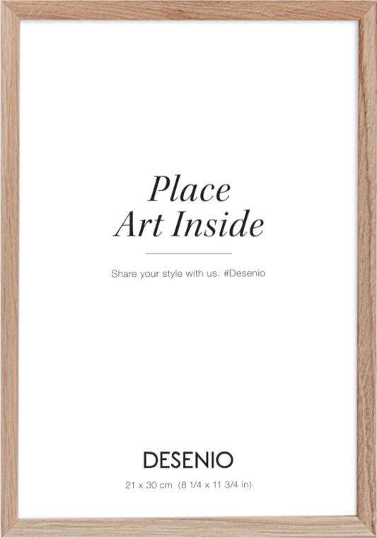 Oak picture frame (21x30) plexi 