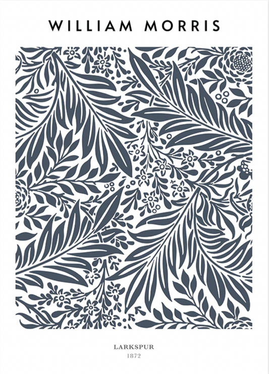 William Morris - Larkspur Poster 