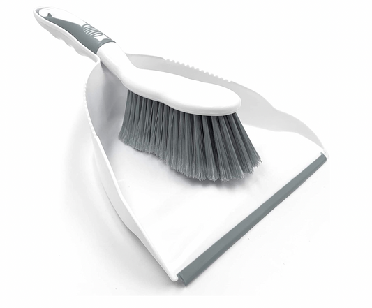 Dustpan and Brush Set, Grey