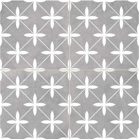 Oakham Grey Pattern Tiles