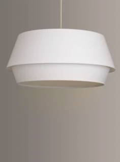 John Lewis Lisbeth Easy-to-Fit Ceiling Shade, White, 50cm