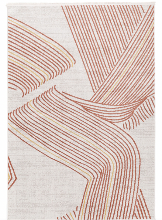 Flow - Rust red 200x300 cm