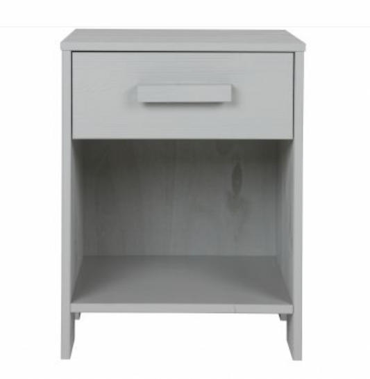 DENNIS NIGHTSTAND PINE CONCRETE GREY BRUSHED [FSC]