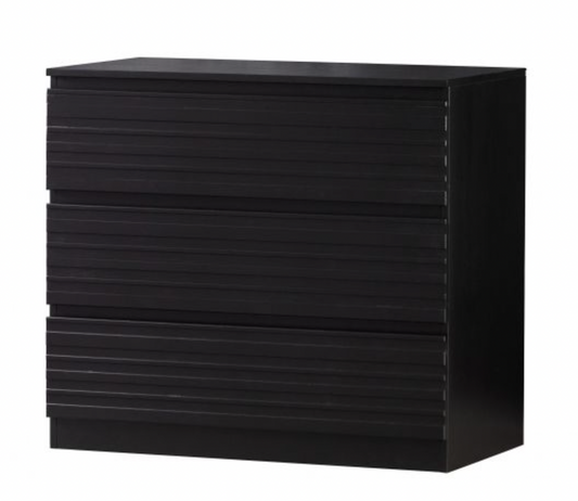 JENTE CABINET WITH 3 DRAWERS PINE DEEP BLACK[FSC], 75x83x46cm