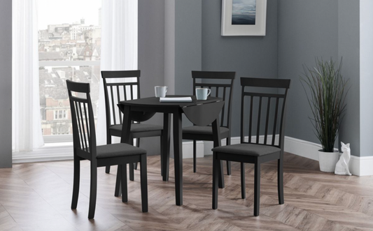 Coast Dining Table - Black, 90x90x76cm