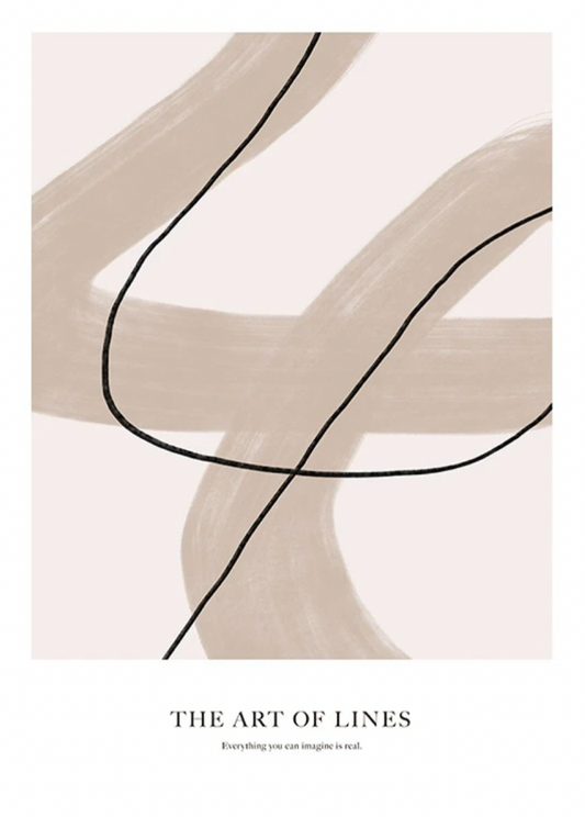 Art of Lines No2 Poster 30x40cm