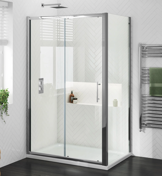 Harbour i6 Easy Clean 6mm Sliding Shower Door & Optional Side Panel