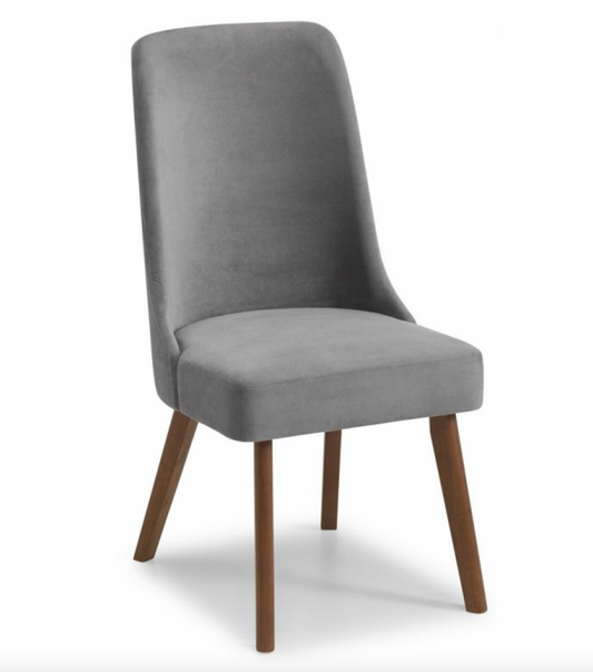 Huxley Chenille Dining Chair - Dusk Grey