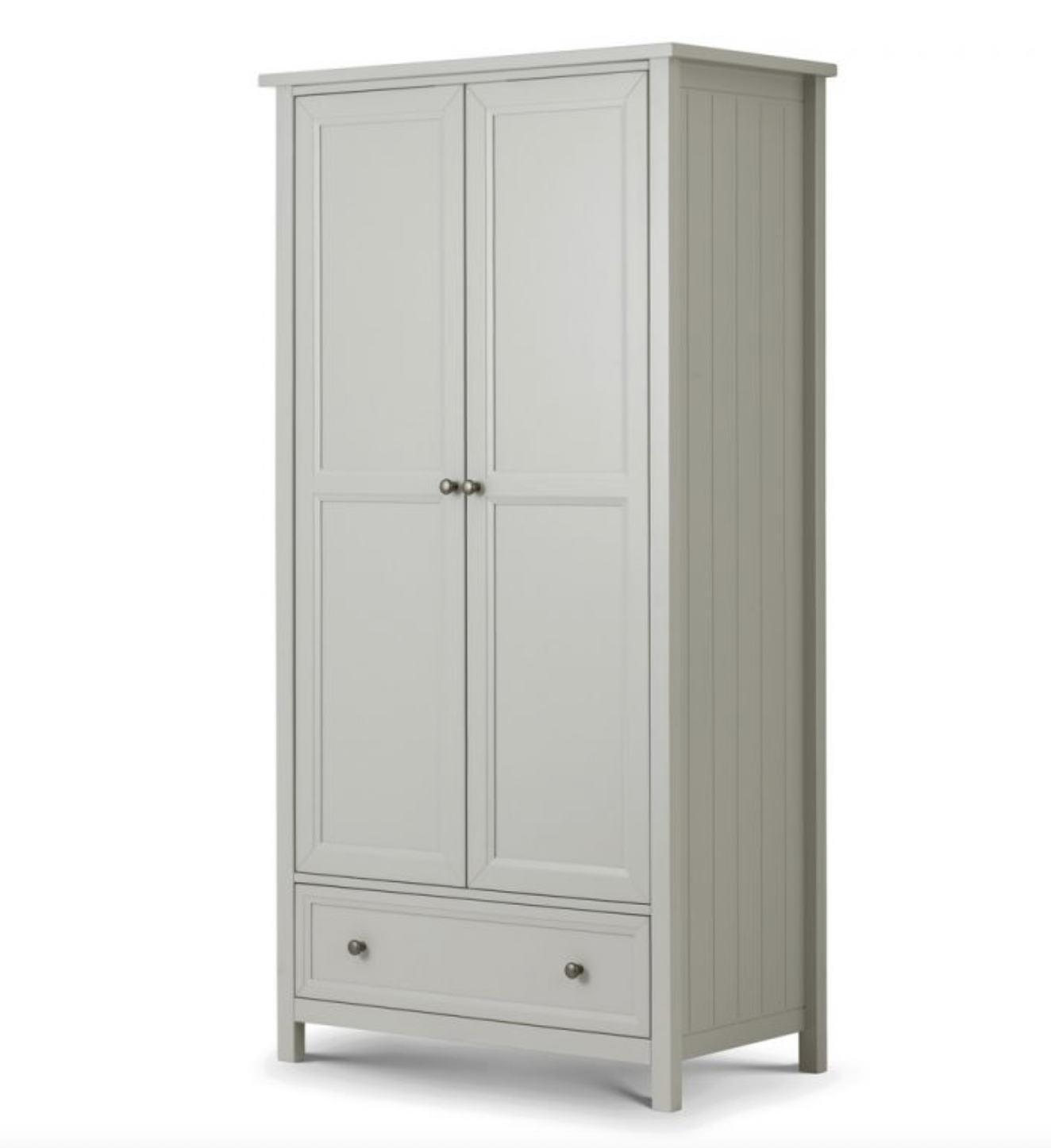Maine 2 Door Combination Wardrobe - Dove Grey, 55x97x190cm
