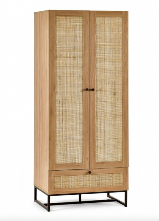 Padstow Wardrobe - Oak, 56x80x190cm