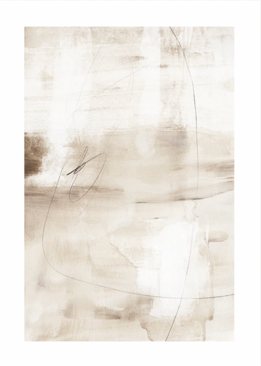 Graphite Touch Abstract No2 Poster 