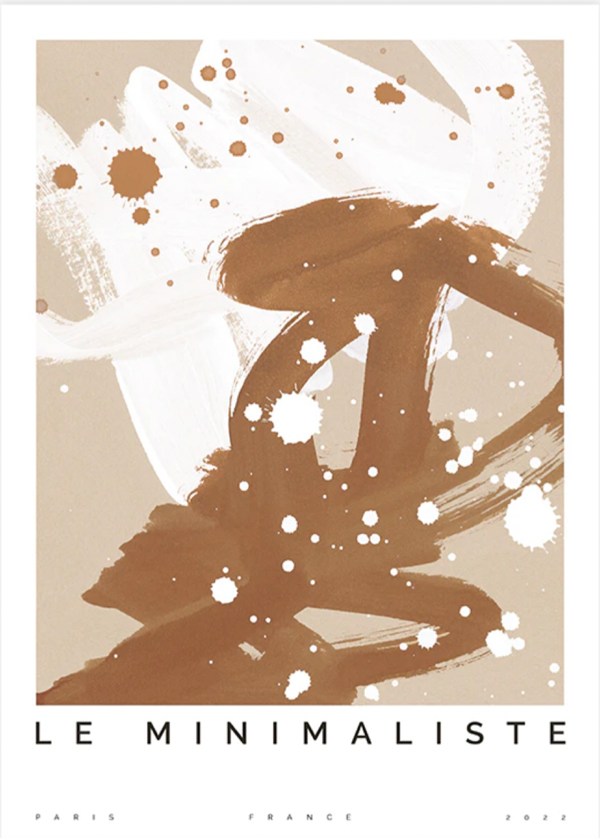 Le Minimaliste Poster, 30x40