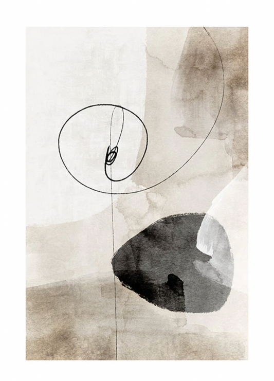 Watercolor Strokes No1 Poster 