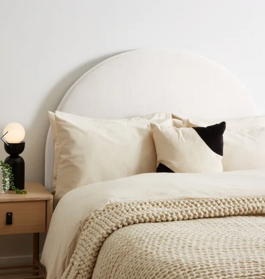 Walter Struts Headboard Sandstone Single, 117x102x9cm