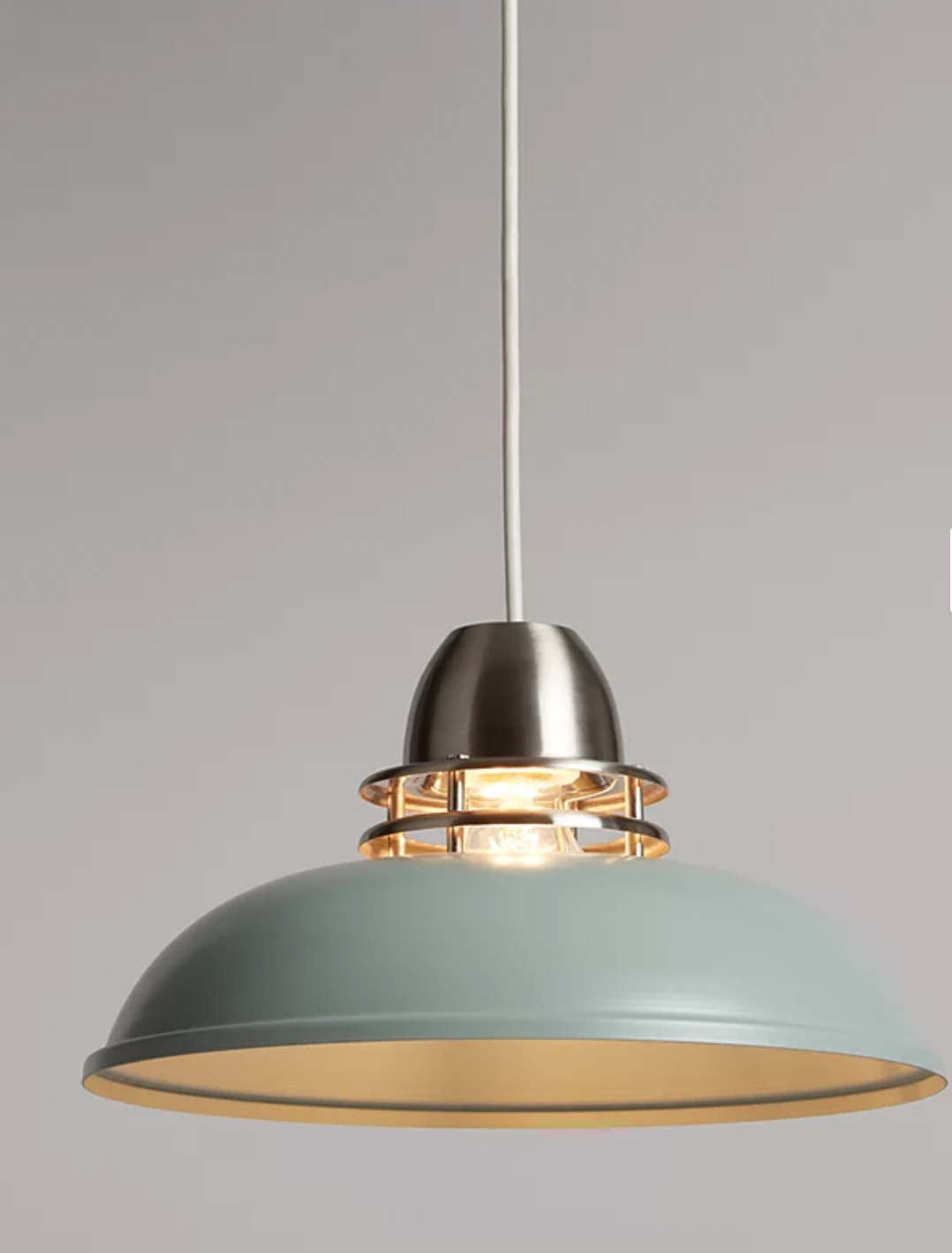 Carmine Easy-to-Fit Ceiling Shade, Lichen, 16x30cm