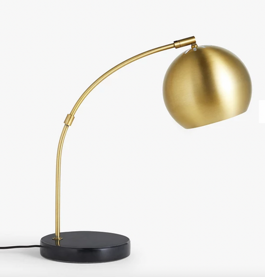 Hector Table Lamp - Antique Brass, 46x18x42cm