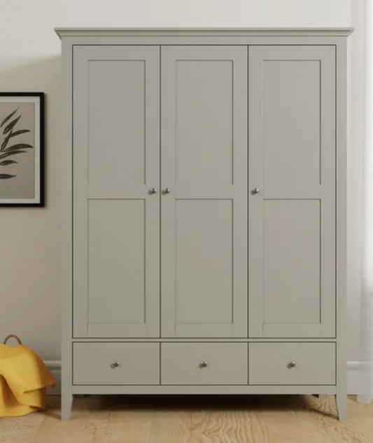 Lynton Triple Wardrobe, Natural, 181x138x56cm