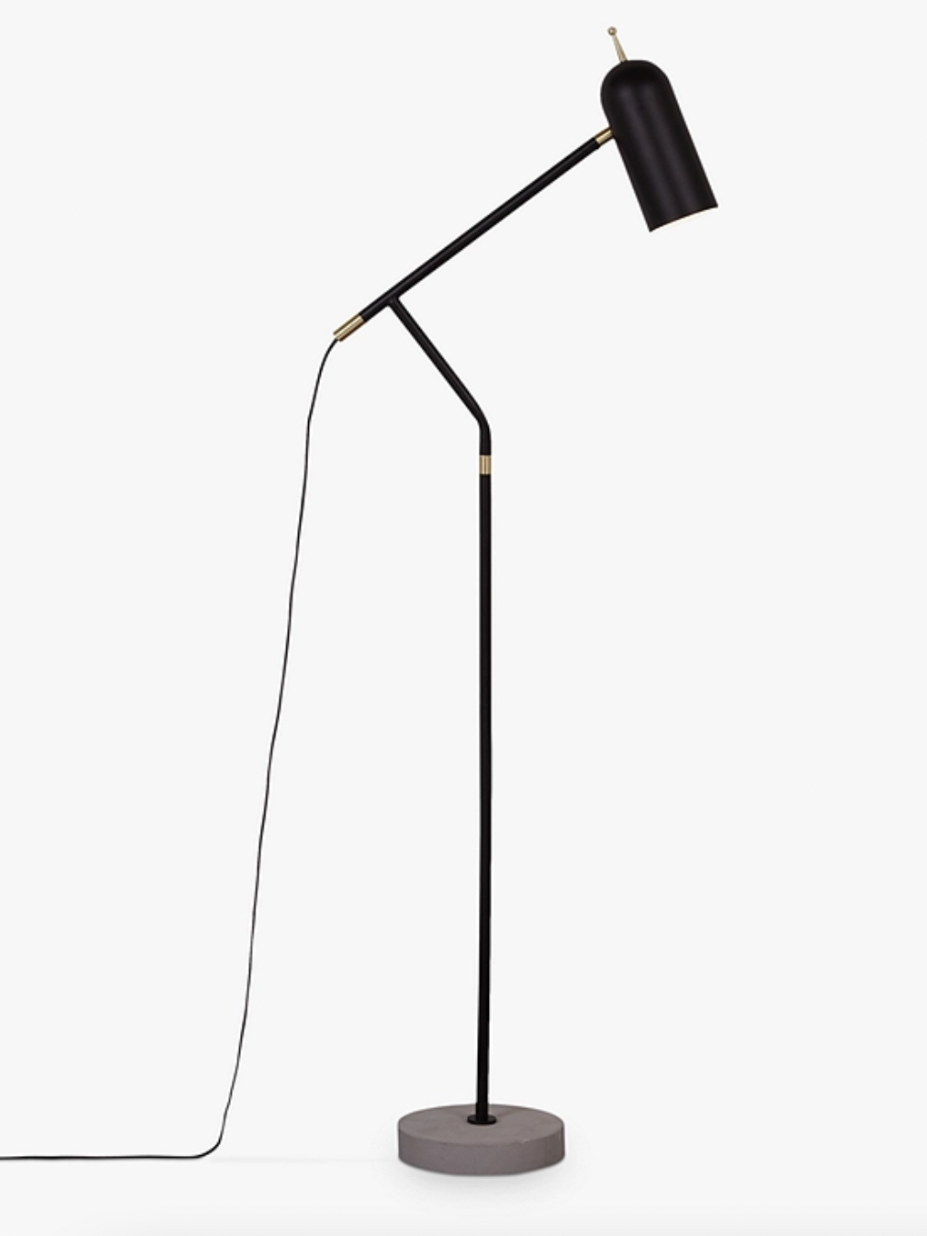 No.045 LED Floor Lamp, Black, 134.5x50x20cm