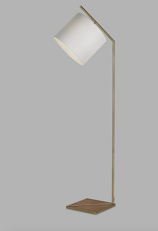 John Lewis + Swoon Mendel Floor Lamp, Brass, 179x44cm