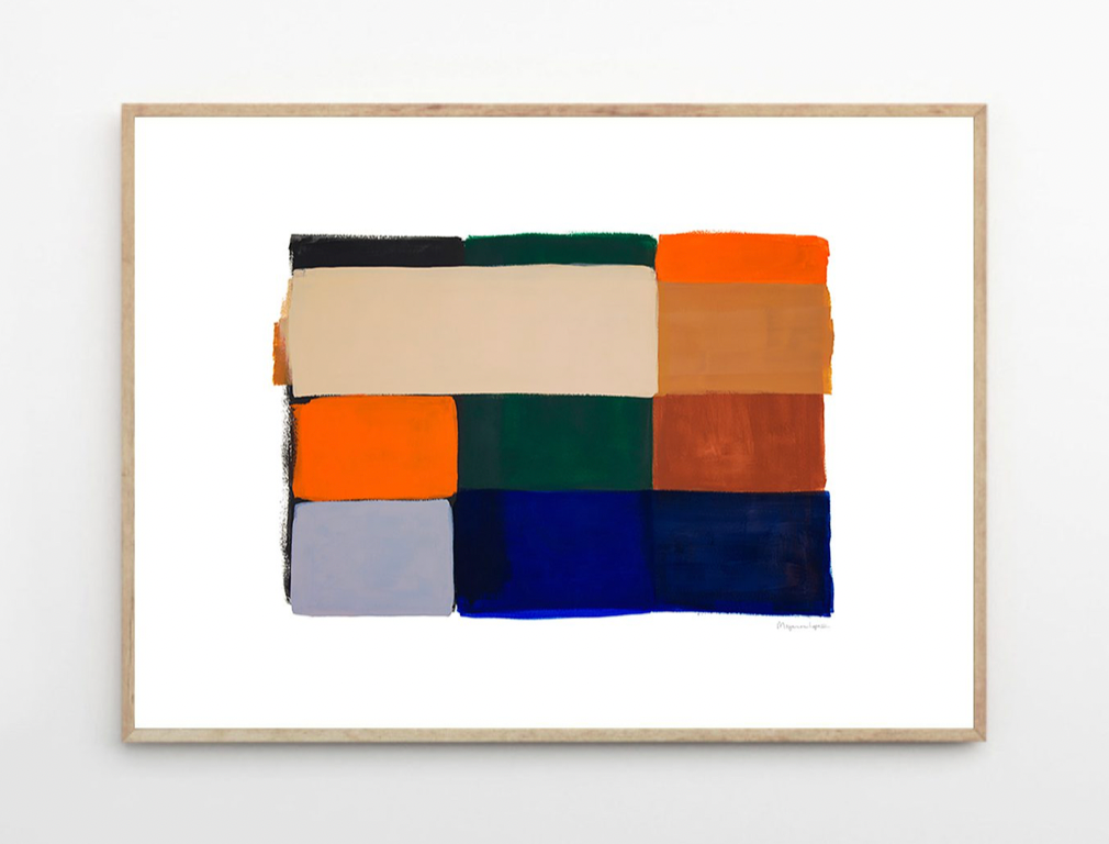 Berit Mogensen Lopez, Colour Squares 01 50x70