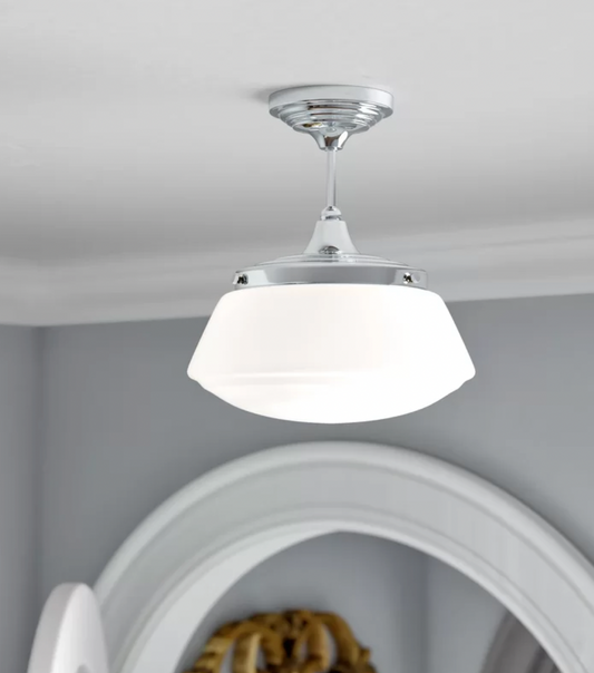 Demi 1-Light Semi Flush Mount, 30x26x26cm