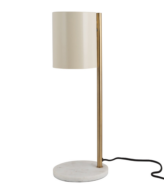 Retreat Cylinder Lamp - Matt Cream, 18x18x51cm