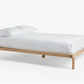 John Lewis Bow Platform Bed Frame, Double, Oak/Natural