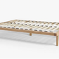 John Lewis Bow Platform Bed Frame, Double, Oak/Natural